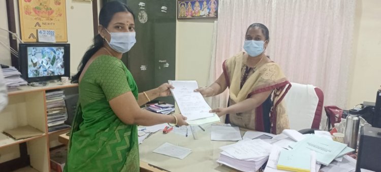 AIADMK - திருமதி பானுமதி சண்முகசுந்தரம் வேட்பு மனு தாக்கல் செய்தார்