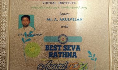 அனைத்திந்திய இந்து திருக்கோயில்கள் பாதுகாப்பு சங்கத்தின் தேசிய தலைவர் ஆ.அருள்வேலன் ஜி அவர்களுக்கு சேவா ரத்னா விருது: