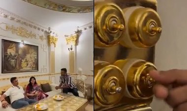 சுவர், சுவிட்ச் அனைத்தும் 24 காரட் தங்கத்தில்! அரசு ஒப்பந்ததாரர் வீடு என்றால் சும்மாவா