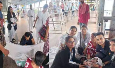 ஹேர் க்ளிப், பாக்கெட் கத்தியை பயன்படுத்தி பிரசவம்: ரயில் நிலையத்தில் உதவிய ராணுவ மருத்துவர்