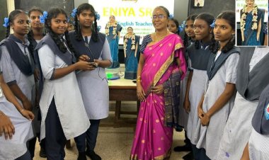 புதுச்சேரி இளங்கோ அடிகள் அரசு பள்ளியில் ஏஐ ஆங்கில ஆசிரியை ‘இனியா ஸ்ரீ’!