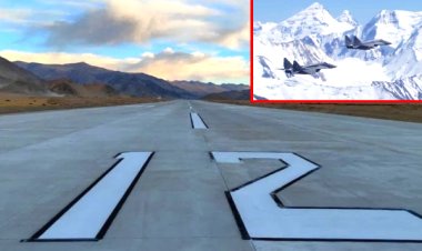 சீனா, பாகிஸ்தானுக்கு புதிய சிக்கல்., 13,700 அடி உயரத்தில் இந்தியா அமைத்துள்ள விமான தளம்..