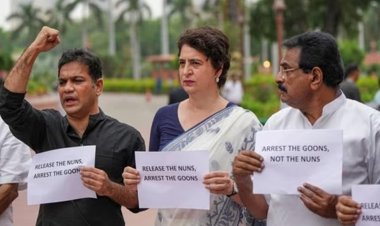 கேரள கன்னியாஸ்திரிகள் கைது விவகாரம்: பிரியங்கா காந்தி தலைமையில் போராட்டம்