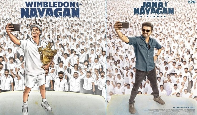 விஜய்யின் ‘ஜனநாயகன்’ போஸ்டரை ரீ-கிரியேட் செய்த விம்பிள்டன் நிர்வாகம்!