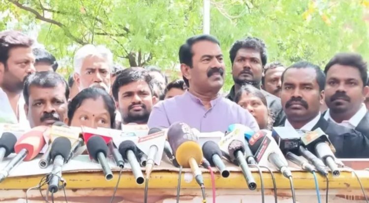 பா.ஜ.க-வுடன் இணங்கி செல்ல இ.பி.எஸ் அப்படி பேசுகிறார்: திருச்சியில் சீமான் பேட்டி
