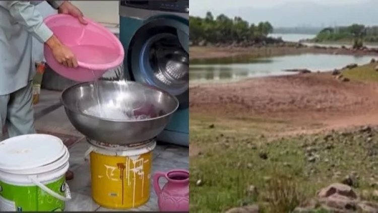 பாகிஸ்தானில் கொடூர தண்ணீர் பஞ்சம்.. துணி துவைத்த தண்ணீரை மீண்டும் பயன்படுத்தும் மக்கள்.. அவலம்