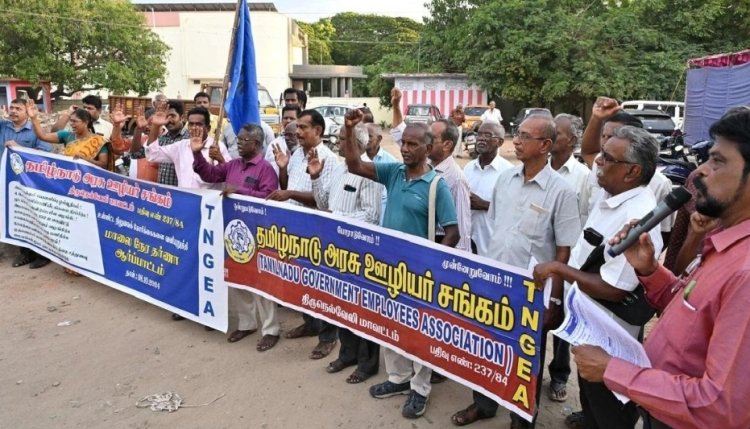 பழைய ஓய்வூதிய திட்டம் கோரி சென்னையில் இன்று 72 மணி நேர தொடர் உண்ணாவிரதம்