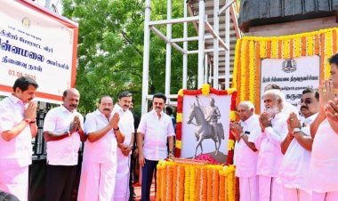 தன்மான உணர்வை விதைத்த வீரப்பெருஞ்சுடர்’ - தீரன் சின்னமலைக்கு முதல்வர் ஸ்டாலின் மலர்தூவி மரியாதை