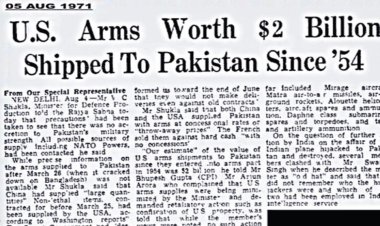 1971-ல் பாகிஸ்தானுக்கு ஆயுதம் வழங்கிய அமெரிக்கா: இந்திய ராணுவத்தின் பதிவு வைரலாக பரவுகிறது