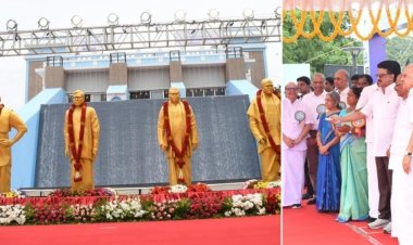 பரம்பிக்குளம்-ஆழியாறு பாசன திட்டத்தை உருவாக்கியோரின் சிலைகளை திறந்து வைத்தார் ஸ்டாலின்