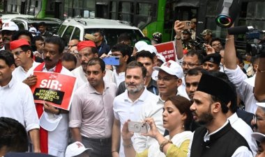 தேர்தல் ஆணையம் நோக்கி பேரணி; ராகுல் காந்தி உட்பட இண்டியா கூட்டணி எம்.பிக்கள் கைது!