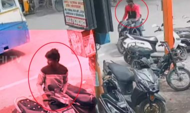 கிருஷ்ணகிரி: பட்டப்பகலில் ஸ்கூட்டி திருட்டு - வீடியோ காட்சி