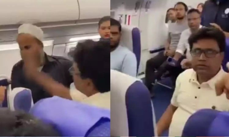 விமானத்தில் சக பயணியை கன்னத்தில் அறைந்த நபர்.. பதற்றத்தில் பயணிக்கு Panic Attack