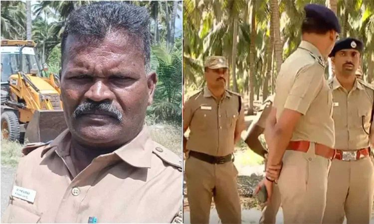 திருப்பூர் SSI சண்முகவேல் கொலை- கைது செய்யப்பட்ட குற்றவாளி என்கவுண்டரில் சுட்டுக்கொலை