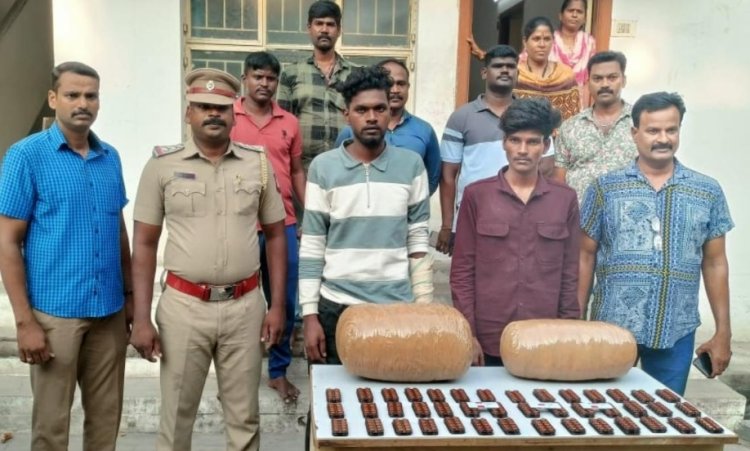 ஒடிசாவில் இருந்து கடத்தி வரப்பட்ட15 கிலோ கஞ்சா பறிமுதல்: செங்குன்றம் அருகே இருவர் கைது