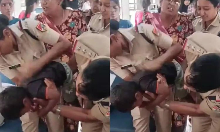 சிறுவனின் தொண்டையில் சிக்கிய மிட்டாய்.. உயிரைக் காத்த ரெயில்வே போலீஸ்
