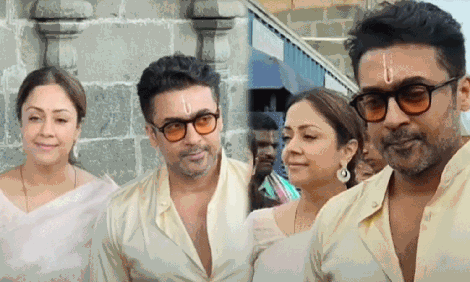 திருப்பதி கோவிலில் குடும்பத்தினருடன் சாமி தரிசனம் செய்த நடிகர் சூர்யா