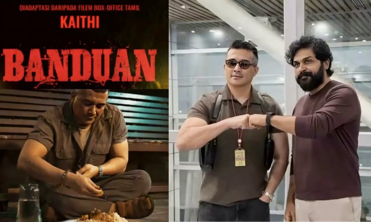 மலாய் மொழியில் ரீமேக் செய்யப்பட்டுள்ள கைதி படத்தை காண மலேசியா சென்றார் நடிகர் கார்த்தி
