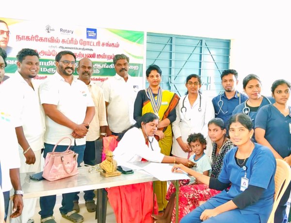ஆனைப்பொத்தை புத்தேரியில் இலவச ஹோமியோபதி மற்றும் ஆங்கில முறை மருத்துவ முகாம்